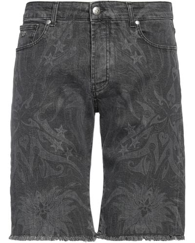 John Richmond Denim Shorts - Grey