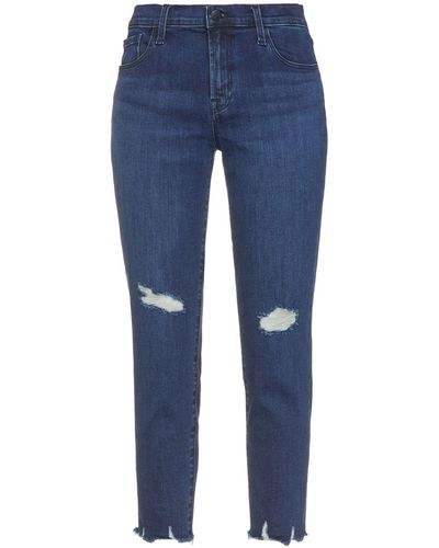 J Brand Cropped Jeans - Blau