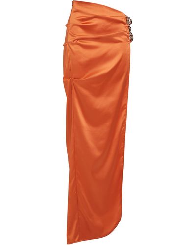 Gcds Maxi Skirt - Orange
