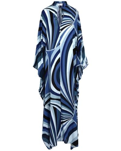 Emilio Pucci Maxi Dress Viscose - Blue