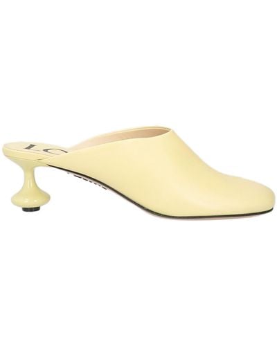 Loewe Toy Leather Mules - Yellow