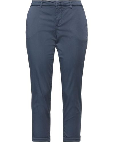 Fay Cropped Trousers - Blue