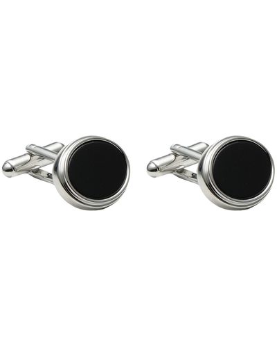 Brooks Brothers Cufflinks And Tie Clips - Black