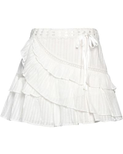 LoveShackFancy Mini Skirt - White