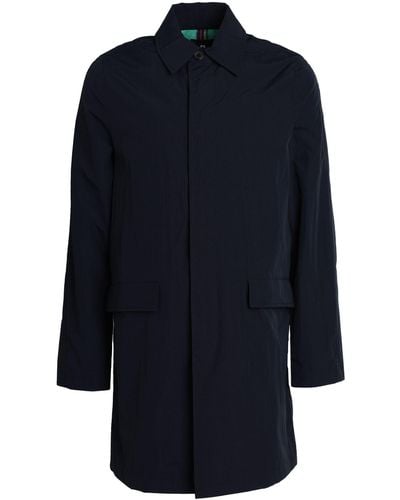 PS by Paul Smith Overcoat & Trench Coat - Blue