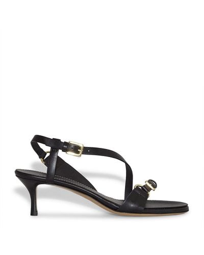 COS Buckled Strappy Heeled Sandals - Black