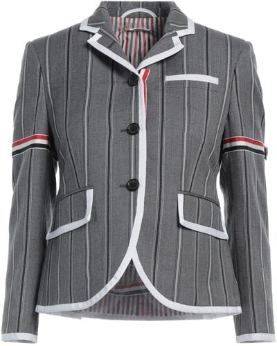 Thom Browne Jacket Wool - Grey