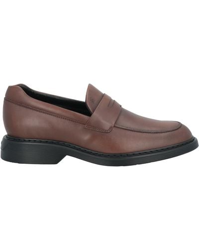 Hogan Loafers Leather - Brown