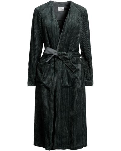Alysi Overcoat & Trench Coat - Black