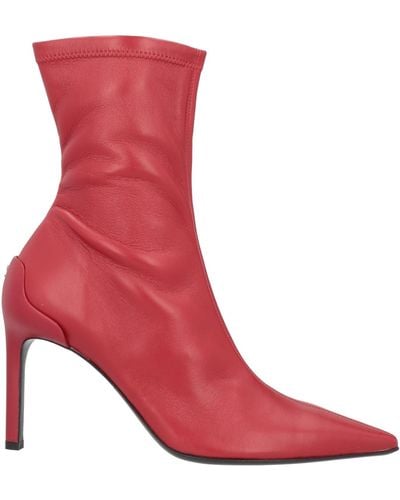 Courreges Ankle Boots - Red