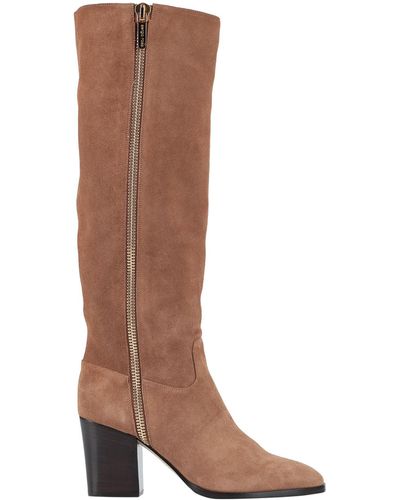 Sergio Rossi Knee Boots - Natural
