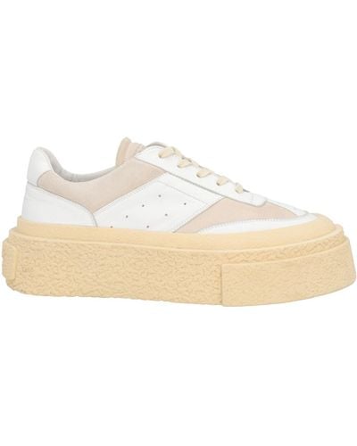 MM6 by Maison Martin Margiela Oversized Sole Sneakers - White