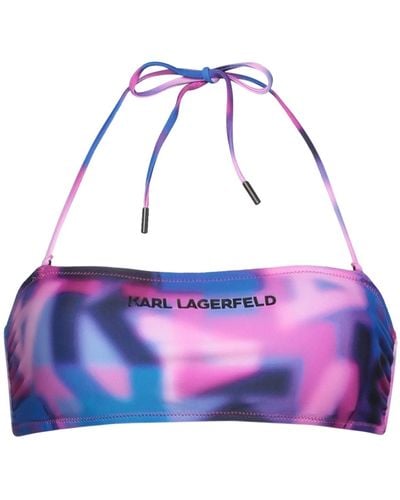 Karl Lagerfeld Bikini Top - Purple