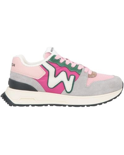 WOMSH Trainers Leather, Textile Fibres - White