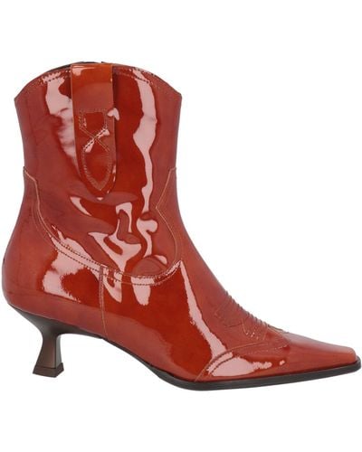 Zinda Ankle Boots - Red