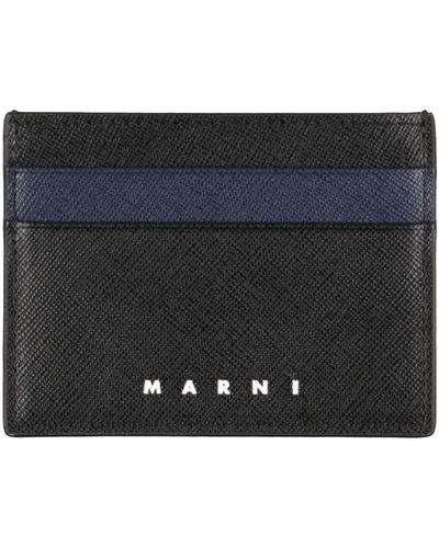 Marni Document Holder Bovine Leather - Black