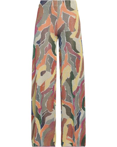 Circus Hotel Trousers Polyester, Polyamide, Viscose - Yellow