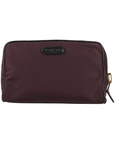 Tom Ford Burgundy Beauty Case Leather, Silk, Polyester - Red