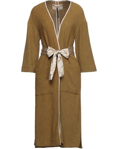 Manila Grace Overcoat & Trench Coat - Natural