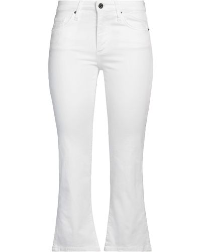 Armani Exchange Cropped Trousers - White