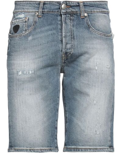 John Richmond Denim Shorts - Blue