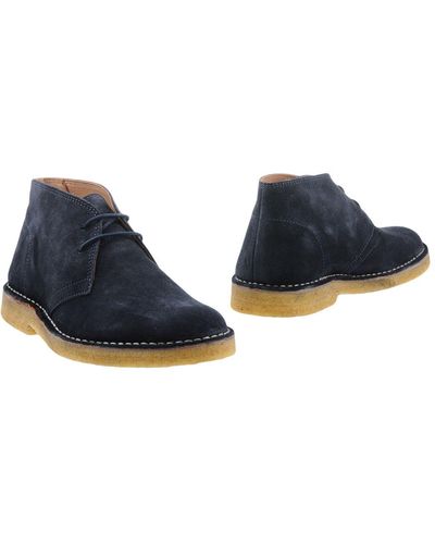 Lumberjack Midnight Ankle Boots Soft Leather - Blue