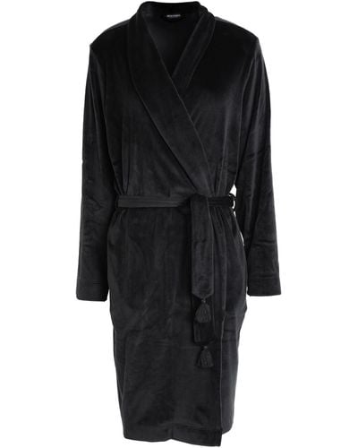 Emporio Armani Dressing Gown Or Bathrobe - Black