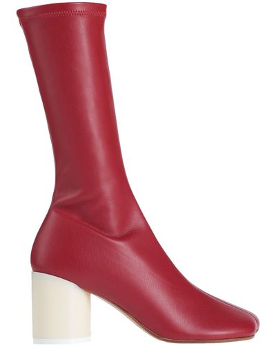 MM6 by Maison Martin Margiela Ankle Boots - Red
