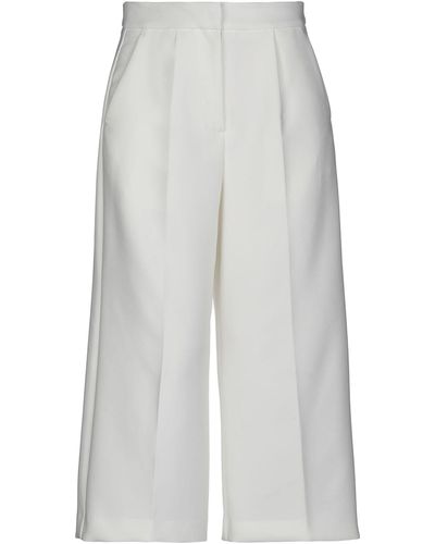 Iris & Ink Cropped Trousers - White