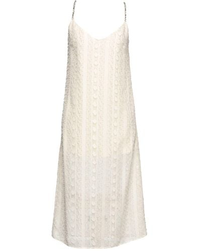 be Blumarine Midi-Kleid - Weiß
