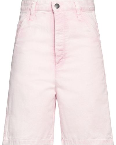 Ami Paris Denim Shorts - Pink
