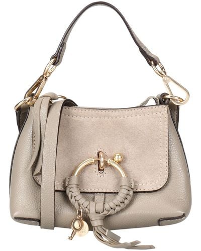See By Chloé Joan Mini Hobo Bag -- Dove Cross-Body Bag Bovine Leather - Natural