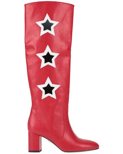 Chiara Ferragni Knee Boots - Red