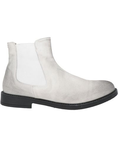 Grey Daniele Alessandrini Ankle Boots - White