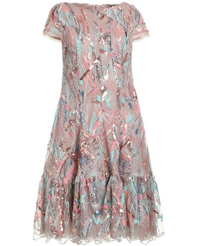 Talbot Runhof Midi Dress - Pink