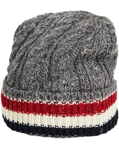 Thom Browne Hat Wool, Mohair Wool - Grey