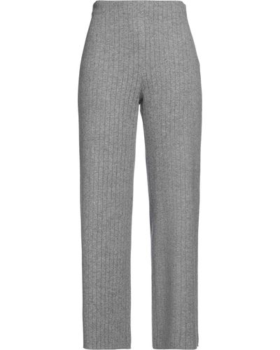 Fabiana Filippi Light Trousers Virgin Wool, Viscose, Silk, Cashmere, Polyester - Grey