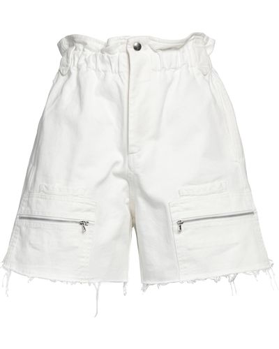 Forte Off Denim Shorts Cotton - White