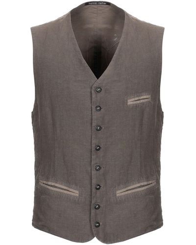 Hannes Roether Tailored Vest - Brown