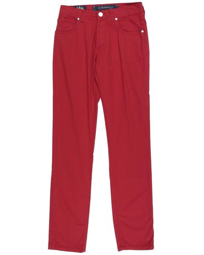 E.MARINELLA Trousers - Red