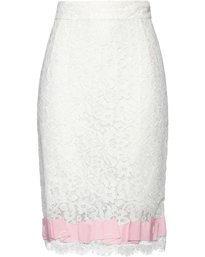 Dolce & Gabbana Midi Skirt - White