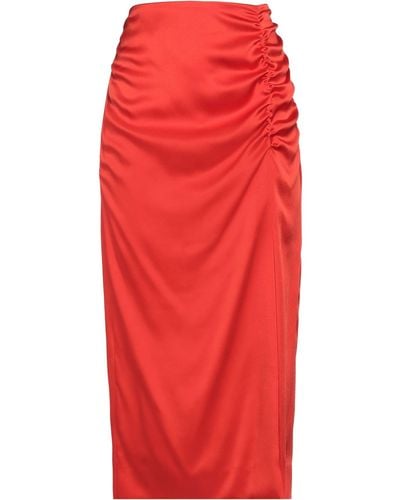 Clips Midi Skirt - Red