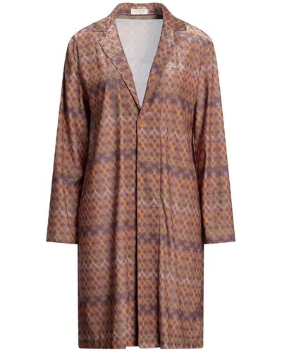 Siyu Overcoat & Trench Coat - Brown
