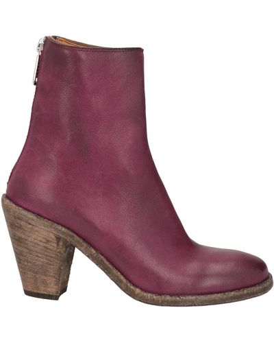 High Ankle Boots - Purple