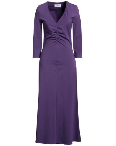 Soallure Vestito Midi - Viola