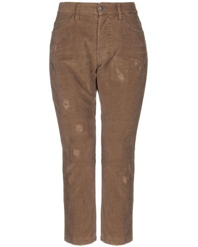 DSquared² Cropped Trousers - Brown