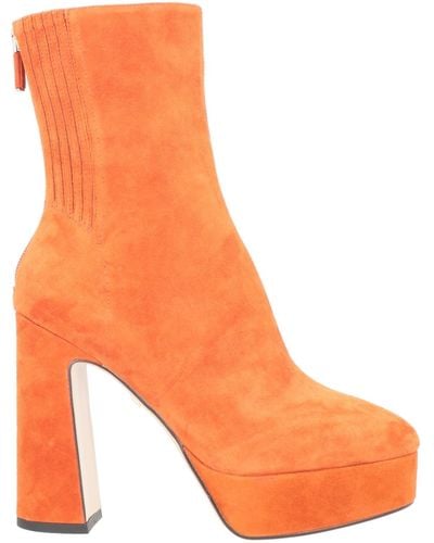 Lola Cruz Ankle Boots - Orange