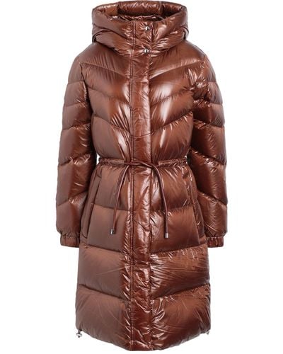 Woolrich Aliquippa Long Jacket Puffer Polyamide - Brown