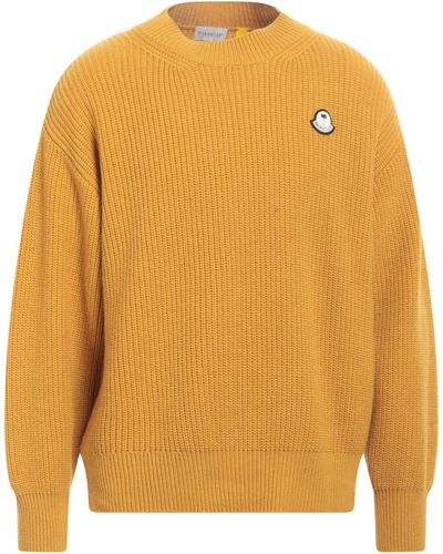 8 MONCLER PALM ANGELS Wool Sweater - Yellow