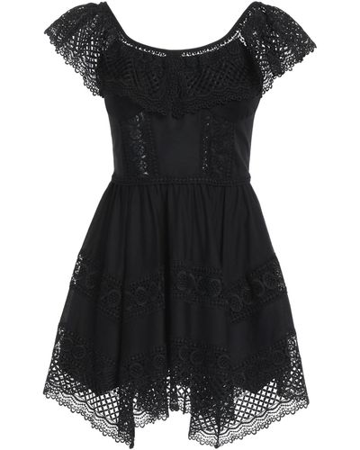 Charo Ruiz Mini Dress Cotton, Polyester - Black